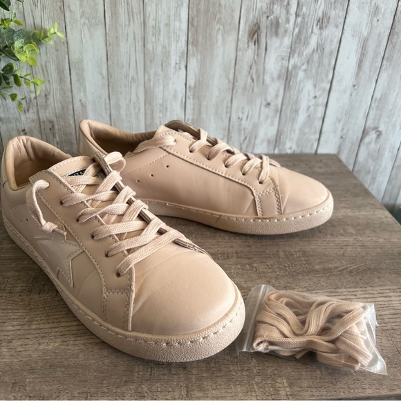Vintage Havana Neutral Bone Tan Carla Sneakers Casual Liw Top Womens 8 - Picture 1 of 7